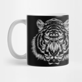 a tiger silhouette Mug